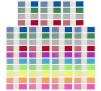 Bangbobi - 1400 Post-it Transparentes, Pestañas Adhesivas Marcadores, 10 Colores, Reposicionables, Etiquetas Autoadhesivas para Anotar Libros, Oficina, Estudio