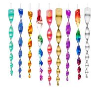 Bangbobi 9 Piezas: Espiral de Viento Reflectante, Campanilla contra Palomas y Repelente de Golondrinas, Repelente de pájaros carpinteros, Repelente de pájaros para Granja, huerto y jardín - 9 Colores