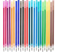 Bangbobi recambios legami 24 Piezas Minas Recambio legami Multicolor recambios bolígrafo Gel legami Minas borrables Set Colores Surtido 24 Unidades plástico