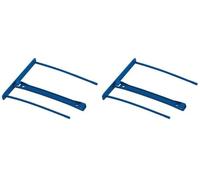 Bankers Box CRC 00898 - Fasteners de plástico Pro clip, 100 mm, azul (Paquete de 2)