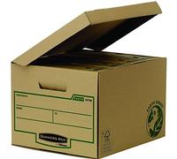 Bankers Box Earth Series - Contenedor de archivos tapa fija, normal, marrón