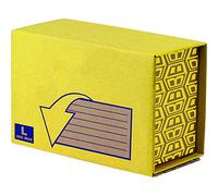 Bankers Box Missive - Caja de envío postales extra resistente, 10 unidades, grande (L), color amarillo