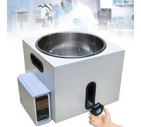 Baño de agua y aceite de calefacción digital, dispositivo de laboratorio de temperatura constante, control inteligente PID a 250 °C con forro de acero inoxidable, para química