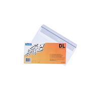 Bantex 400085698 autoadhesivo Sobres DL, 40 Embalajes con 25 unidades cada uno Color Blanco