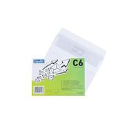 Bantex Sobres autoadhesivos C6 (114 x 162 mm, 25 unidades), color blanco