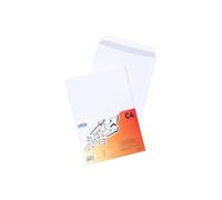 Bantex Sobres DIN C4 (32,4 x 22,9 cm), 50 unidades, en paquete de láminas, color blanco