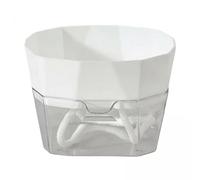 Baoblaze 5 Piezas Jarrón Hidropónico de Estructura Doble Maceta de Autorriego con Mecha Recipiente Transparente para Bulbos Y Florero Minimalista Adecuado para, 2 Piezas