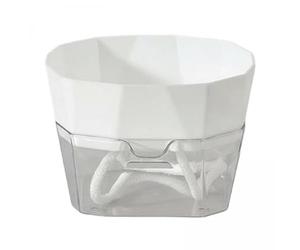 Baoblaze 5 Piezas Jarrón Hidropónico de Estructura Doble Maceta de Autorriego con Mecha Recipiente Transparente para Bulbos Y Florero Minimalista Adecuado para, 4 Piezas