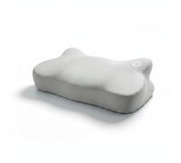Baoblaze Almohada de Espuma Viscoelástica Almohada Cervical Almohada Ergonómica Almohada Ortopédica con Diseño Mariposa para Soporte de Cuello y Cabeza Funda, Gris, Superficie De Seda