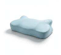 Baoblaze Almohada de Espuma Viscoelástica Almohada Cervical Almohada Ergonómica Almohada Ortopédica con Diseño Mariposa para Soporte de Cuello y Cabeza Funda, Azul, Superficie De Seda