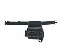 Baoblaze Bolsa de Herramientas Industrial Cinturón de Electricista Funda de Cintura Organizador de Equipo Tejido Oxford Impermeable con Correa Ajustable y, Negro+Gris