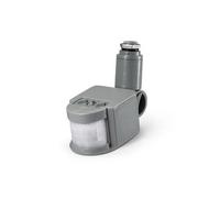 Baoblaze de Movimiento con Interruptor de Luz Detección y Microondas Retardo Configurable Cuerpo Compacto de Adecuado para Pasillos Escuelas Almacenes, Gray, Radar 110-240v