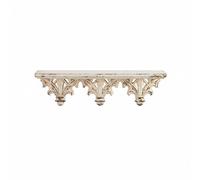 Baoblaze Estante Francés de Pared Repisa Ménsula con Silueta Tallada y Acabado Envejecido Material de Óxido de Magnesio y Madera, Mediano - 61.5 Cm X 17.3 Cm X 15 Cm, Estilo Vintage Tallado, A3271