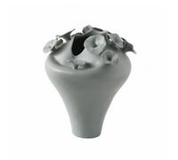Baoblaze Jarrón de Cerámica Florero Decorativo Centro de Mesa Recipiente Ornamental Hecho a Mano con Detalles Tipo Hoja y Diseño Moderno Adecuado para Sala de, G款砖红高, 34 33 H40cm