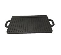 Baoblaze Plancha Cocina Resistente Comal Hierro Fundido para Asar y Dorar Alimentos, Cocina Interior, 40x20cm