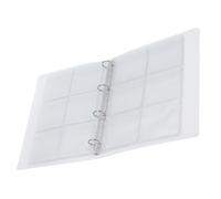 BAOFUYA Funda Transparente de 6 Páginas para Álbum de Colección de (Shell | Carpeta de Álbum de PVC con Bolsillos de Solapa con Envelope, Páginas a Prueba de Humedad para Monedas, Medallas, Fichas,