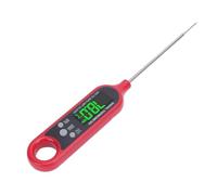 BAOFUYA Sonda Digital de Temperatura de la Carne, Acero Inoxidable con Lectura Instantánea de 2-3 S, Termómetro de Parrilla IPX6 para Cocinar en Casa y Barbacoa