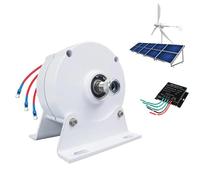 BAOJUHUIKANG 220v, Alternador trifásico de 6000W 12V 24V 48V 220V, generador de imanes permanentes de Baja RPM 400Rpm con Controlador para turbina eólica e hidráulica