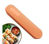 Baoqifong Bolsa de almacenamiento para cubiertos de viaje, caja de almacenamiento reutilizable para cubiertos, bolsa de utensilios resistente a la suciedad con función de organización para senderismo