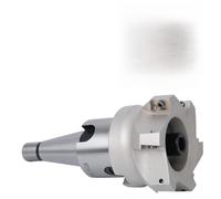 BAP400R, Cortador de Fresado de ángulo Recto de Flauta 6, Acero HSS, Soporte de Coleta NT30-FMB27, con 6 Insertos, para Fresador (Eacamnd46pgszo8-12)