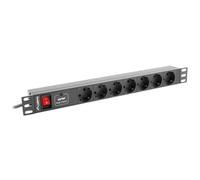 Bar Lanberg PDU-07F-0200-BK (2m negro color)