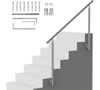 Barandilla de acero inoxidable, barandilla para escaleras, pasamanos, barandilla, barandilla para balcones, 150 cm