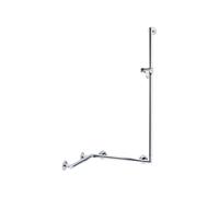 Barandilla de ducha KEUCO PLAN Care con barra de ducha, anchura 797mm, profundidad 680mm, altura 1265mm, 34908176411, Color: Aluminio anodizado plata/cromado