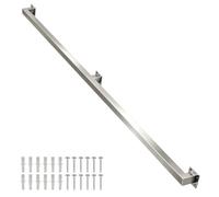 Barandilla de escalera de metal cuadrado, kit de soporte de barra de agarre de acero inoxidable para montaje en pared, pasamanos de seguridad modernos para interiores y exteriores(0.8m)
