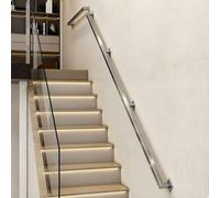 Barandilla de escalera moderna｜Barandilla de Escalera de acero inoxidable con tornillos de montaje｜barandillas de escaleras montada en la pared para interior y exterior(480cm)