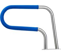Barandilla para piscina, 78,8 x 55,8 cm.Barandilla para piscina, capacidad de carga de 100 kg.Barandilla de acero inoxidable 304 de alta resistencia para piscinas, con funda antideslizante desmontable