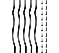 Barandillas metálicas para terrazas, juego de 51, 82 cm de altura, barandilla de hierro para escaleras