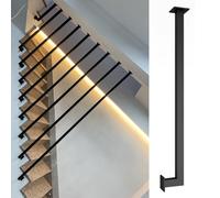Barandillas para escaleras, pasamanos en forma de L, postes de balaustrada para casa, altillo, jardín, cercas y soporte de piso a techo