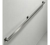 Barandillas plateadas para escaleras de seguridad para montaje en pared