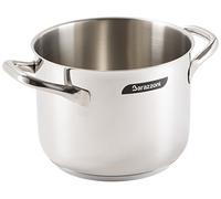 Barazzoni Chef Line - Olla de 28 cm de diámetro, Capacidad de 11,8 litros, Fabricada en Italia, Acero Inoxidable 18/10, inducción + Gas, Triple Fondo, sin PFAS
