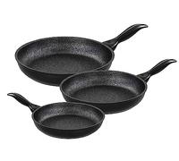 Barazzoni Granitica Extra Induction, Juego de 3 sartenes, diámetro 20/24/28 cm, fabricado en Italia