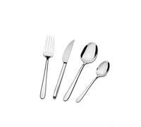 Barazzoni, Juego de Cubiertos de Mesa Modelo Malaquita, monobloque de Acero Inoxidable 18/10, para 6 Personas, 24 Piezas: 6 Tenedores, 6 cucharas, 6 Cuchillos, 6 cucharillas de té, Lavables en