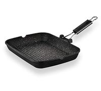 Barazzoni Parrilla Gli Speciali, 35 x 25 cm, Alluminio Fundido a presión, Nero Puntinato, 35 cm