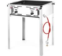 Barbacoa a gas – Cocina de exterior profesional con 11,6 kW de potencia y placa de cocción de 59x48 cm