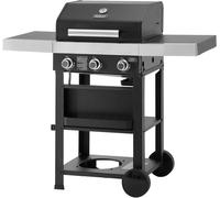 Barbacoa a gas - Parrilla a gas - Barbacoa a gas - Carro para barbacoa a gas - Cocina exterior - 3 quemadores con zona de sellado cerámico