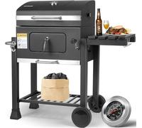 Barbacoa - Carbón para barbacoa - Carro para parrilla - Barbacoa - Con ruedas - 116x55,7x100 cm - Carro para carbón XXL