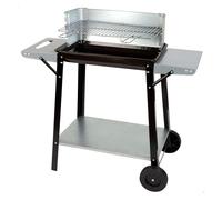 Barbacoa carbón portátil con parrilla 4 alturas Aktive