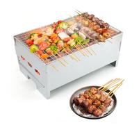 Barbacoa Carbon, yisight Barbacoa Portatil, Barbacoa Plegable, Barbacoa de Mesa, Incluye Guante, parrilla Camping, Terraza, Balcón