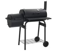 Barbacoa Clásica De Carbón Con Ahumador Vidaxl