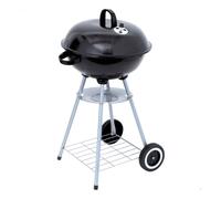 Barbacoa de carbón Aktive Barbecue con tapa y accesorios negro Black