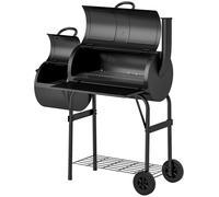 Barbacoa de carbón - Barbacoa - Ahumador - Parrilla - Barbacoa de bolas - Acero - Con tapa y termómetro