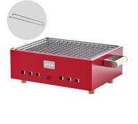 Barbacoa de carbón de mesa Dalmazio - Artesanal - Roja