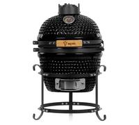Barbacoa de carbón Kamado - Diámetro de 32 cm - Cerámica - Negra