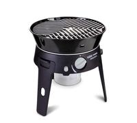 Barbacoa de gas portátil CADAC Safari Chef 30 HP - Parrilla versátil con revestimiento GreenGrill, plancha, tapa y bolsa de transporte - Ideal para camping