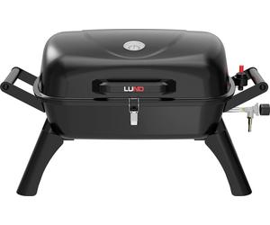 Barbacoa de gas portátil de 3,5 kW con termómetro en la tapa