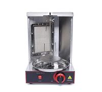 Barbacoa de kebab vertical, 2000 W, parrilla de gas, parrilla de kebaber, temperatura ajustable 0-300 ℃, parrilla de mesa giratoria 360°
